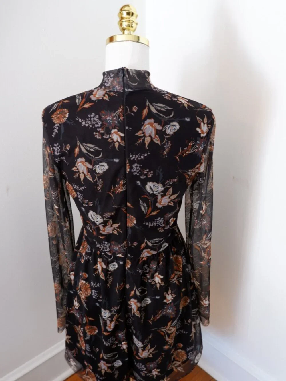 Altar'd State Diya Dress in Black & Rust, Size L - Picture 4 of 5